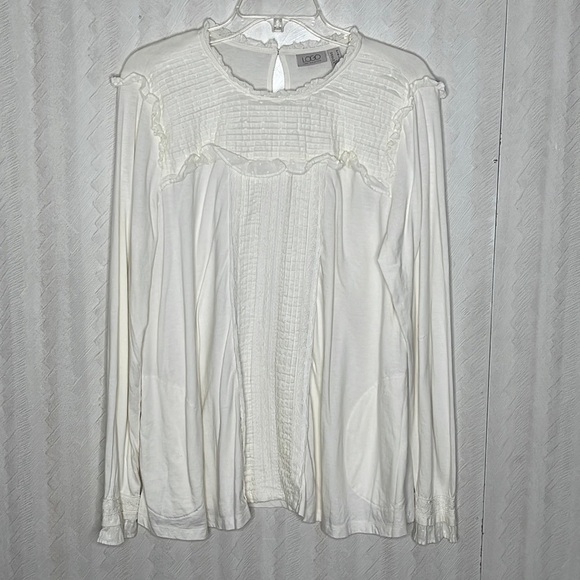❤️ 🆕 LOGO Lori Goldstein Blouse Size M - Picture 2 of 4